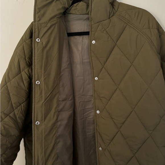 Green quilted jacket - Picture 4 of 5